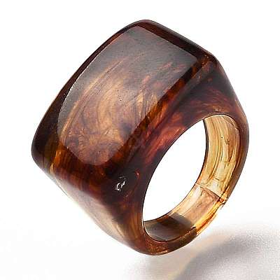 Resin Finger Rings RJEW-Z007-01B-1