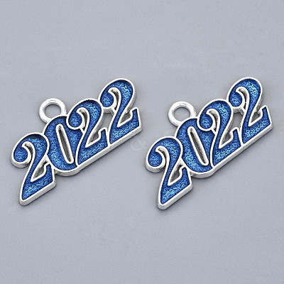 Alloy Enamel Pendants PALLOY-N160-001-02S-RS-1