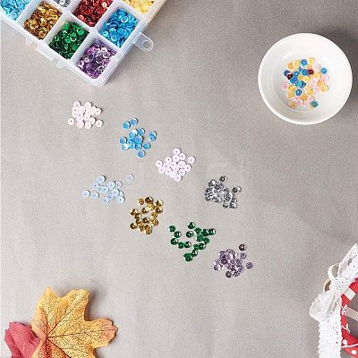 Plastic Paillette Beads PVC-NB0001-02-1