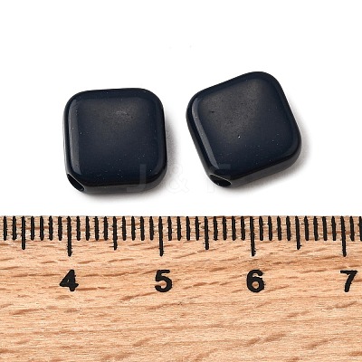 Opaque Acrylic Beads OACR-WH0055-02C-1
