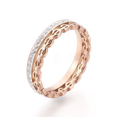 304 Stainless Steel Finger Rings RJEW-A032-03RG-1