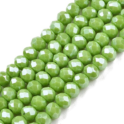 Electroplate Glass Beads Strands EGLA-A044-P3mm-A30-1