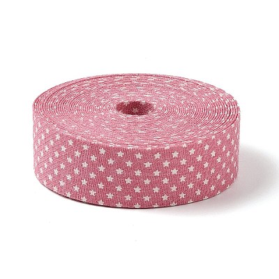 5M Cotton Linen Strar Printed Ribon LS-OCOR-K008-01B-04-1
