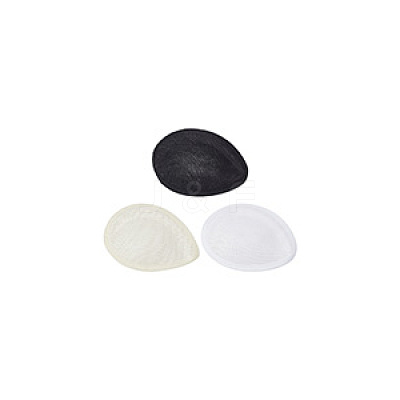 3Pcs 3 Colors Linen Mini Hat Fascinator Base AJEW-FG0004-04-1