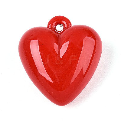 Opaque Acrylic Pendants SACR-T017-44G-1