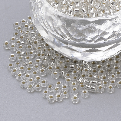 FGB 6/0 Grade A Round Glass Seed Beads X-SEED-A022-F6-34-1