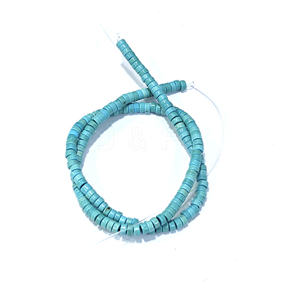 Synthetic Turquoise Beads Strands X-TURQ-G110-4x2mm-09-1