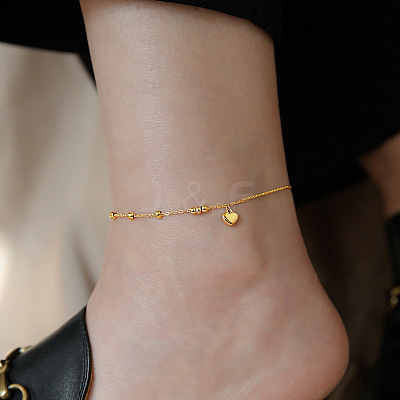 Stainless Steel Charm Anklets for Women WG18C2B-19-1