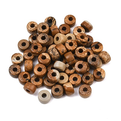Natural Picture Jasper Beads G-G0003-A08-1
