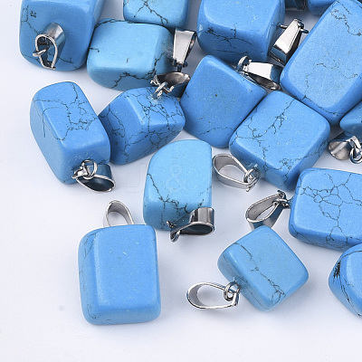 Synthetic Turquoise Pendants G-Q996-28-1