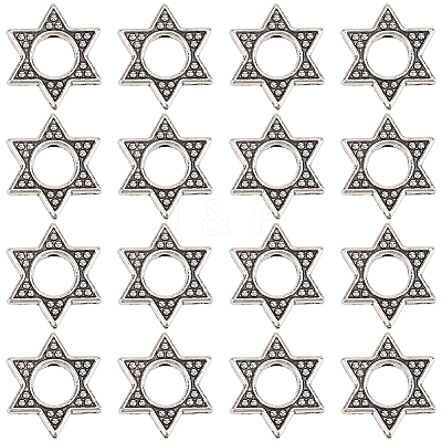 60Pcs Tibetan Style Zinc Alloy Bead Frame FIND-SC0010-42-1