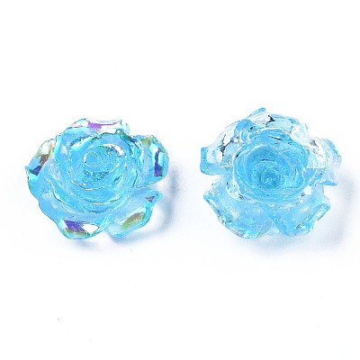 Transparent Resin Cabochons X-CRES-N030-001C-1