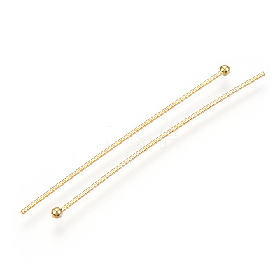 Brass Ball Head Pins X-KK-G331-10-0.8x50-1