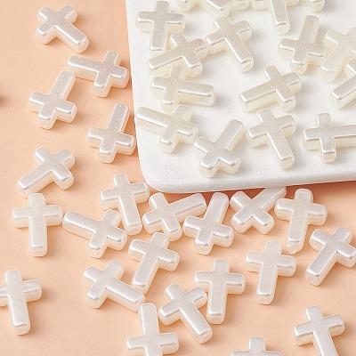 ABS Plastic Imitation Pearl Beads OACR-YW0001-71-1