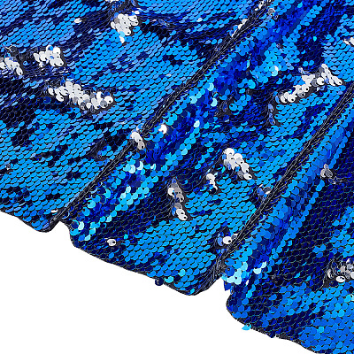 PET Reversible Sequin Fabric DIY-WH0320-66A-1
