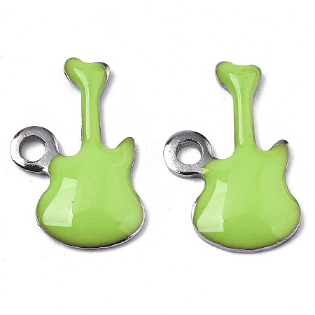 201 Stainless Steel Enamel Charms STAS-N088-15E-1
