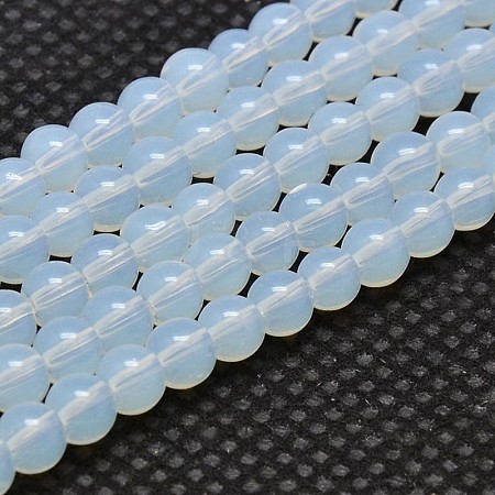 Round Opalite Beads Strands GLAA-F033-6mm-01-1