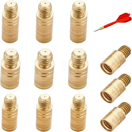 CHGCRAFT 9pcs 3 style Brass Dart Weight Add Accentuator Tools KK-CA0002-06G-1