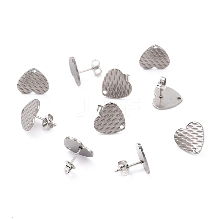 Non-Tarnish 304 Stainless Steel Stud Earring Findings STAS-I183-04B-P-1