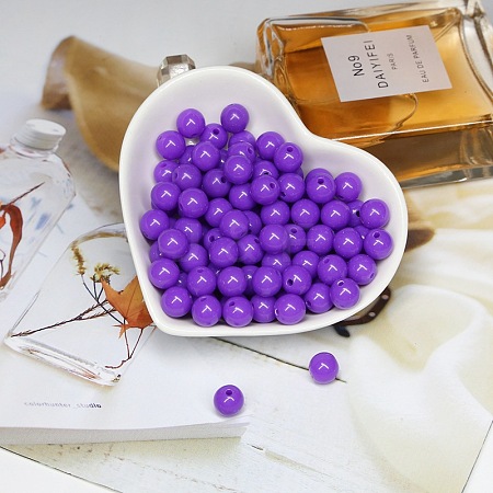 Opaque Acrylic Beads LS-OACR-SZC0001-02C-12-1