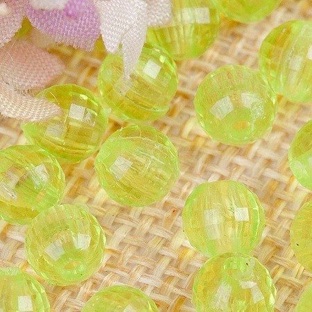 Transparent Acrylic Beads TACR-NH0001-G-14-1