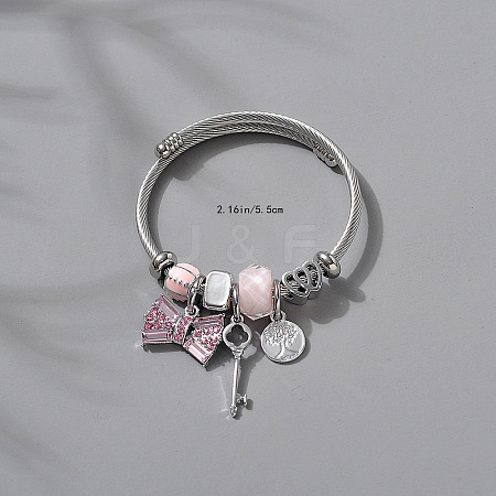 Adjustable Stainless Steel European Bangles FS-WGE9400-09-1