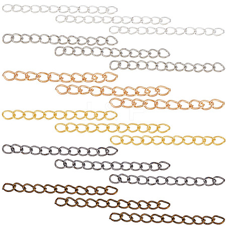 300Pcs 6 Colors Zinc Alloy Chain Extender FIND-HY0004-03-1