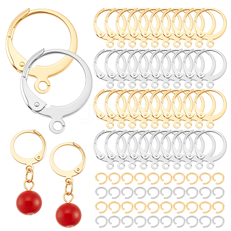 100Pcs 304 Stainless Steel Leverback Earring Findings STAS-PH0007-03-1