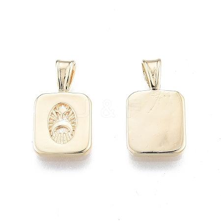 Brass Pendants KK-G432-15G-1