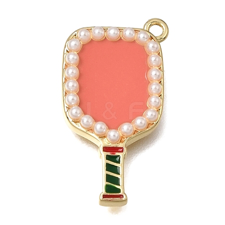 Brass Enamel Pendants KK-K427-54G-1