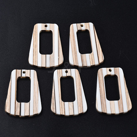 Resin & Wood Pendants RESI-N025-013A-B01-1