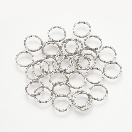 Stainless Steel Split Rings STAS-T028-0.6x7-1
