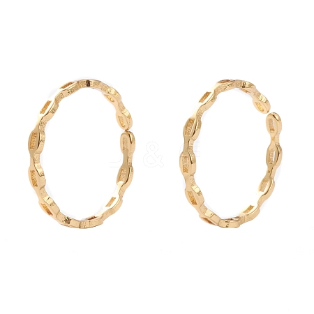 Brass Cuff Rings RJEW-H131-01G-1