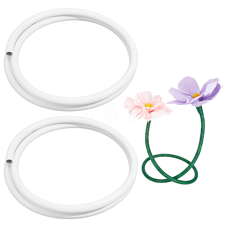 2 Rolls Plastic Aluminum Curved Shaped Tube FIND-PH0029-23A-1