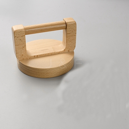 Pine Wood Stamping Plate with Handle TOOL-WH0155-216B-1