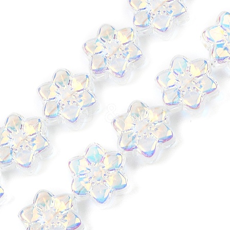 Electroplate Glass Beads Strands EGLA-P069-02A-AB01-1