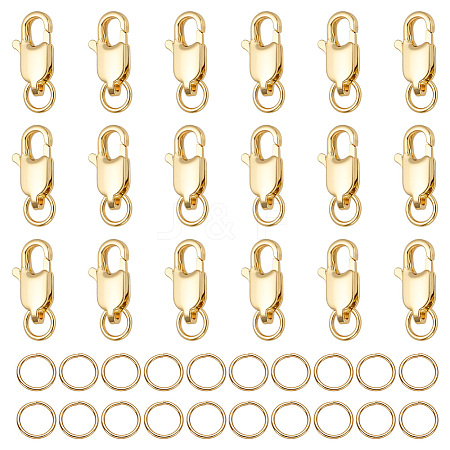 20Pcs Brass Lobster Claw Clasps KK-ME0003-50-1