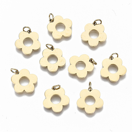 304 Stainless Steel Charms X-STAS-S116-051G-1