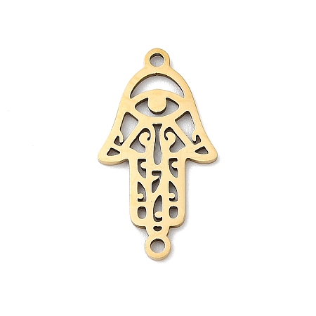 201 Stainless Steel Religion Laser Cut Connector Charms STAS-F316-37G-1