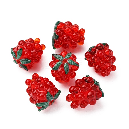 Handmade Lampwork Beads LAMP-WH0012-02E-1