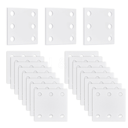 24Pcs Square Acrylic Sheet for Knitting Loom Accessories TOOL-GA0001-95B-1