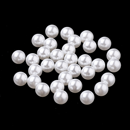 Eco-Friendly Plastic Imitation Pearl Beads MACR-S277-4mm-D-1