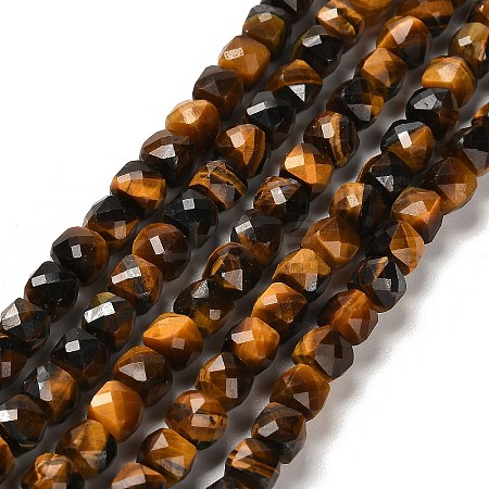 Natural Tiger Eye Beads Strands X-G-B107-B02-02-1