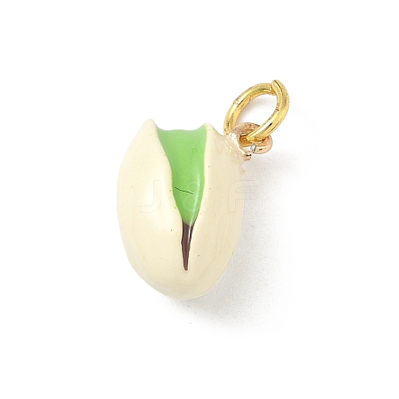 Brass Enamel Pendants KK-H523-01B-G-1