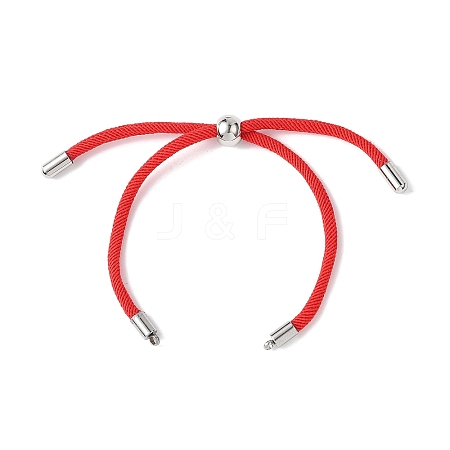 Nylon Round Cord Slider Bracelet Making AJEW-JB01461-01-1