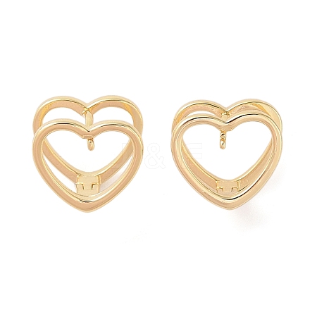 Brass Hoop Earring EJEW-Q385-05G-1