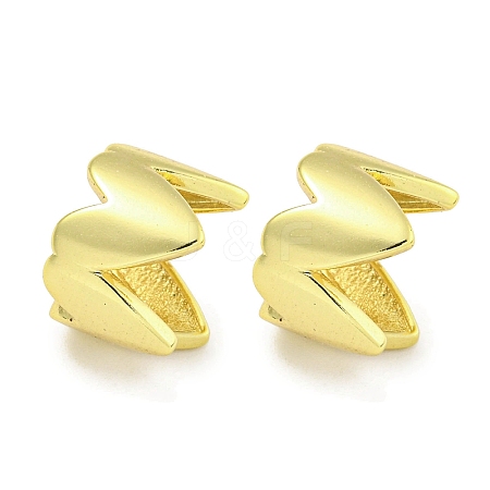 Brass Cuff Earrings EJEW-C104-073G-1