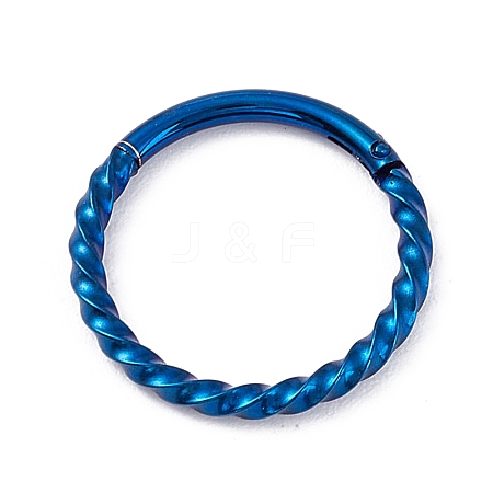 Twisted Ring Hoop Earrings for Girl Women STAS-D453-01A-03-1