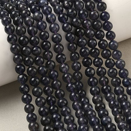 Natural Iolite Beads Strands G-E576-05C-1