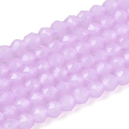 Imitation Jade Glass Beads Strands GLAA-T028-2mm-11D-1